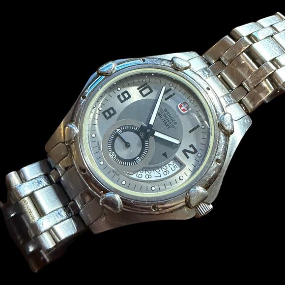 Wenger Swiss Military Men\'s Watch Stainless Steel Grey Dial 100M WR Quartz 7311X main image 5